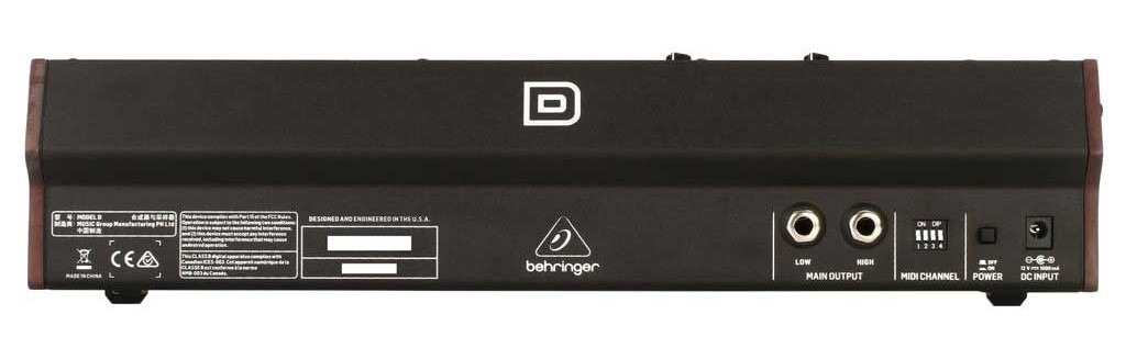 Behringer Model D rear